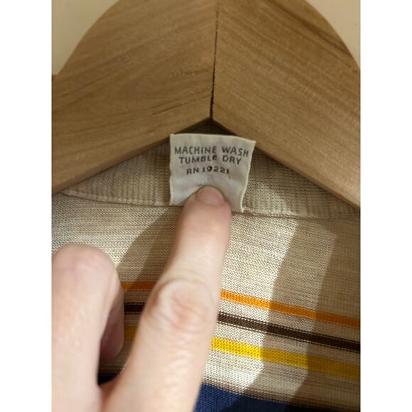 Vintage 70s Hang Ten Striped Shirt - Picture 3 of 7